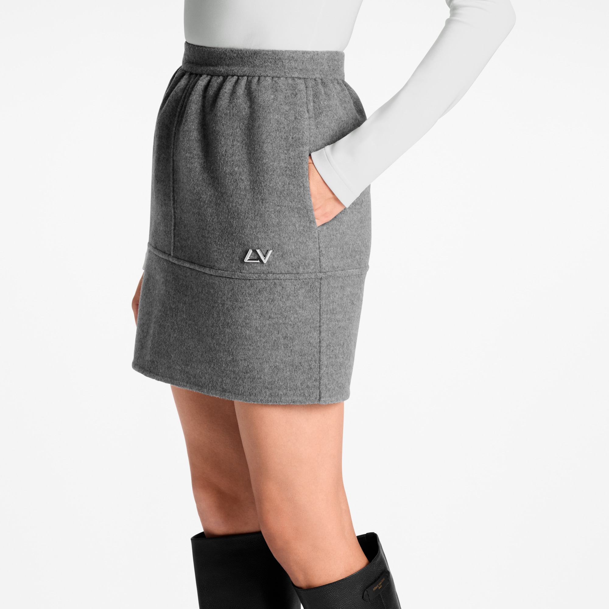 Signature Charm Double Face Skirt  in Women