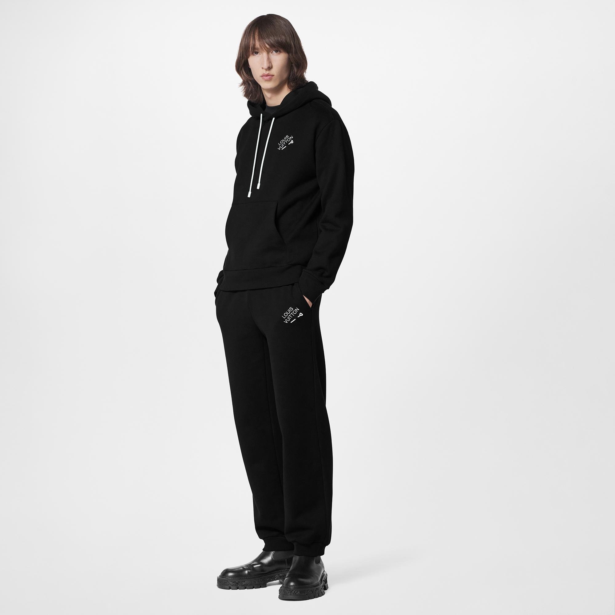 Signature Hoodie With Embroidery  in Men