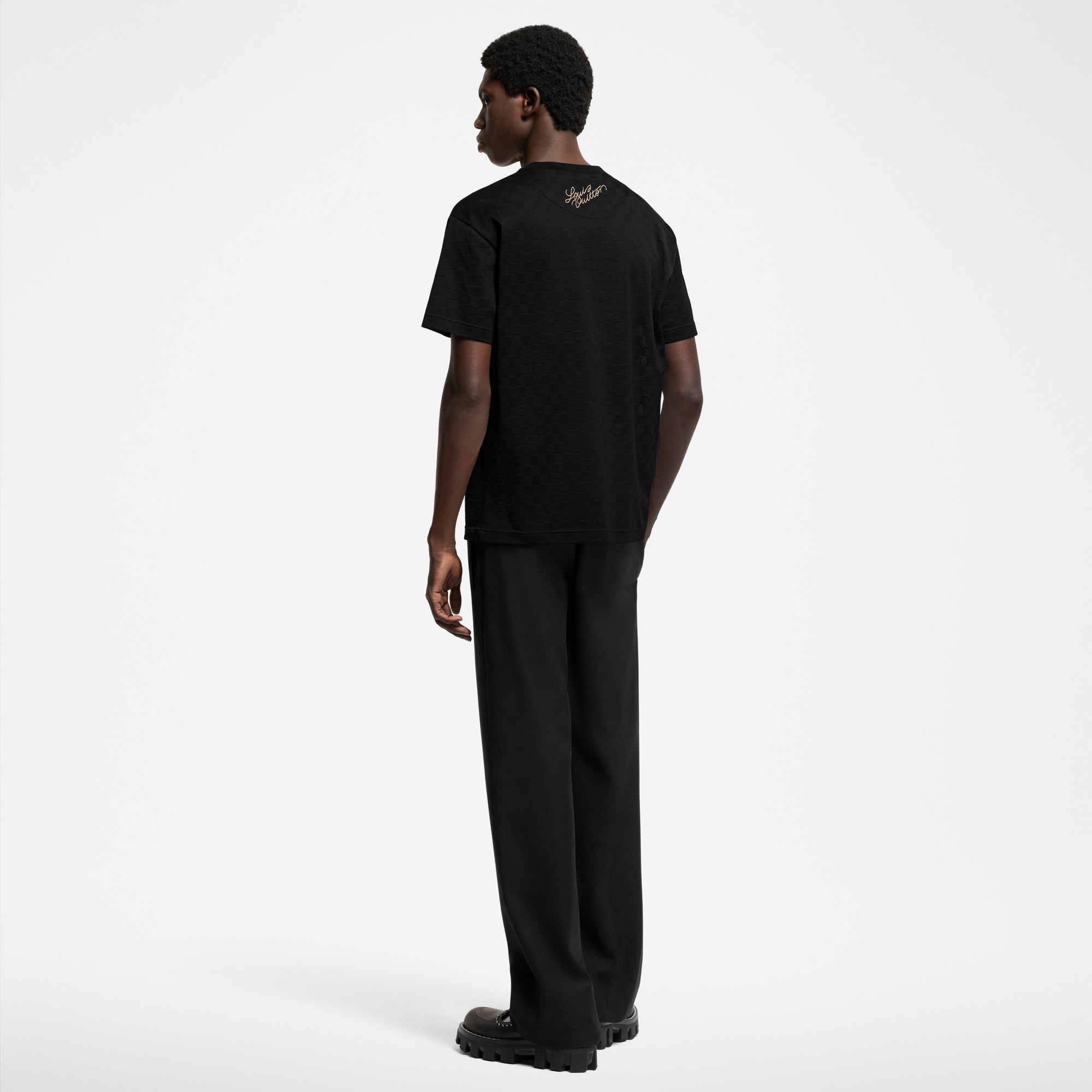 Signature Patch Cotton T-Shirt  in Men