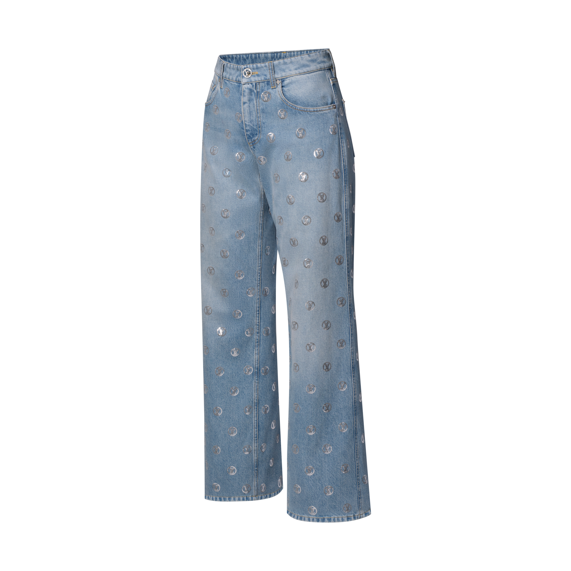 Signature Sequin Boot-Cut Jeans  in Women