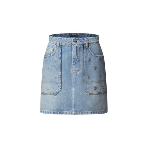 Signature Sequin Denim Mini Skirt in Women's Ready-to-Wear Skirts and Shorts collections by Louis Vuitton (Product zoom)