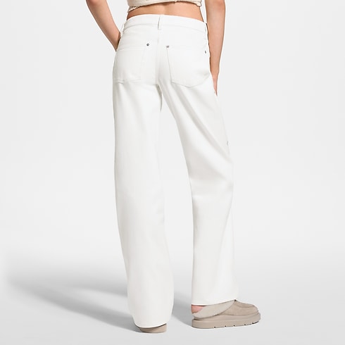 Signature Sequin Wide-Leg Jeans in Women's Ready-to-Wear Pants and Shorts collections by Louis Vuitton (Product zoom)