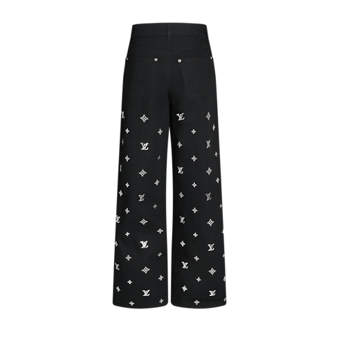 Signature Sequin Wide-Leg Jeans in Women's Ready-to-Wear Pants collections by Louis Vuitton (Product zoom)
