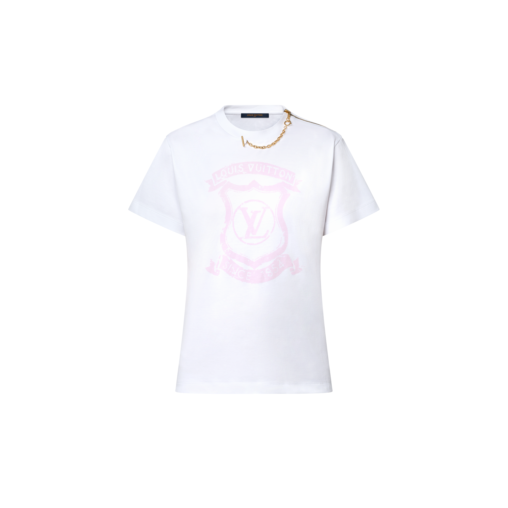 Signature Zipper Detail T-Shirt   in Women