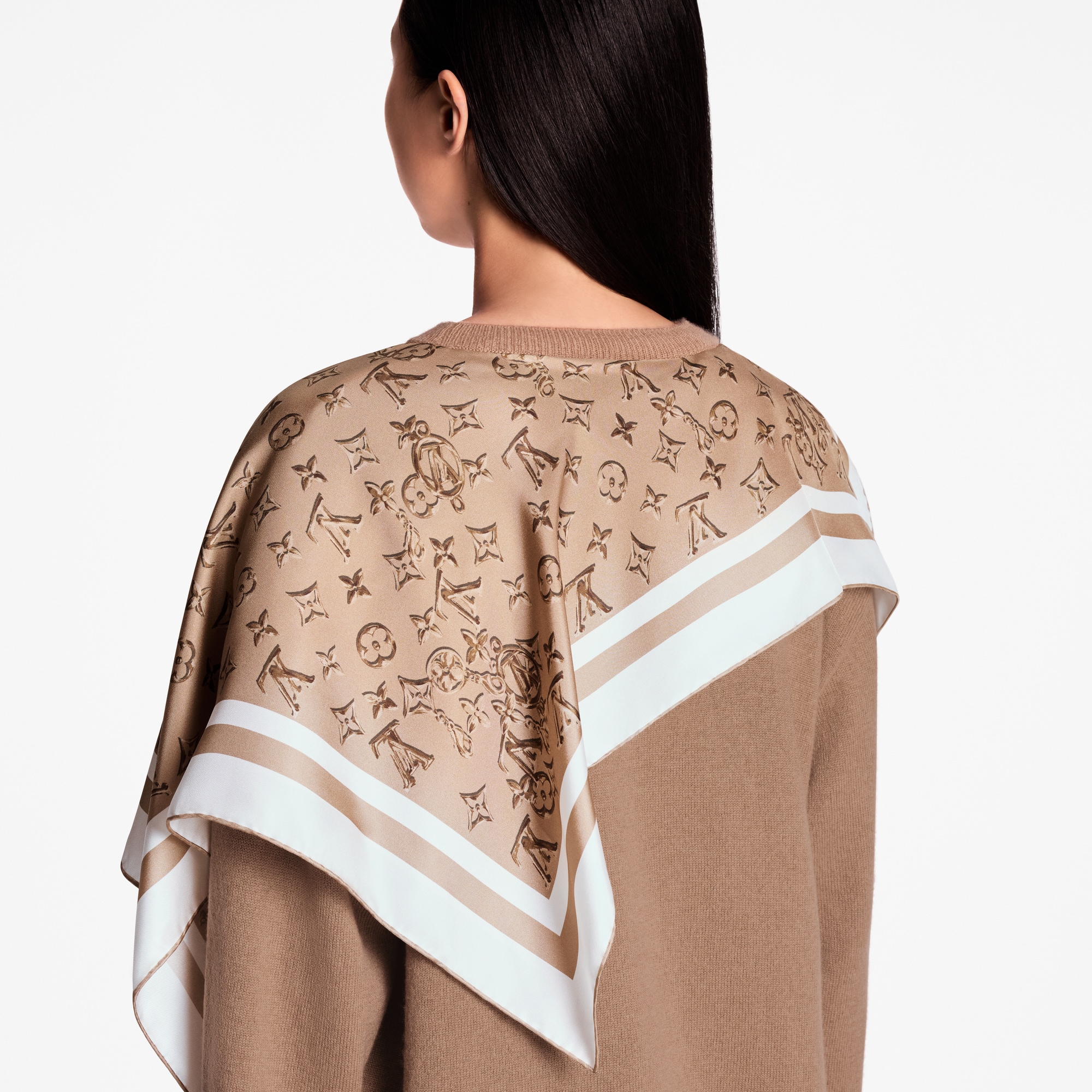 Silk Insert Cashmere Pullover  in Women