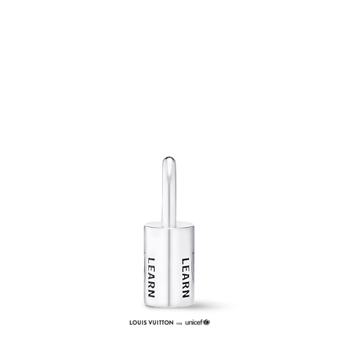 Silver Lockit Earring, Sterling Silver Black Laquered in Jewellery's Categories Earrings collections by Louis Vuitton (Product zoom)