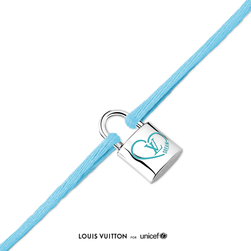 Silver Lockit x Felix Bracelet, Silver, Blue Lacquer and Blue Cord in Jewellery's Categories Bracelets collections by Louis Vuitton (Product zoom)