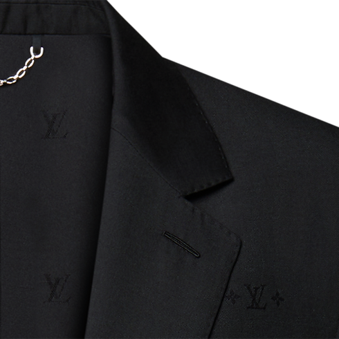 Single-Breasted Jacquard Gaston Jacket in Men's Ready-to-Wear All Ready-to-Wear collections by Louis Vuitton (Product zoom)