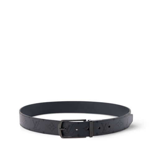 Slender Monogram Midnight 35mm Reversible Belt front view