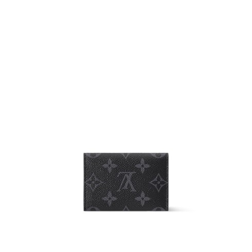 Slim Card Holder Monogram Eclipse in Bags and Small Leather Goods's Men Small Leather Goods Card Holders collections by Louis Vuitton (Product zoom)