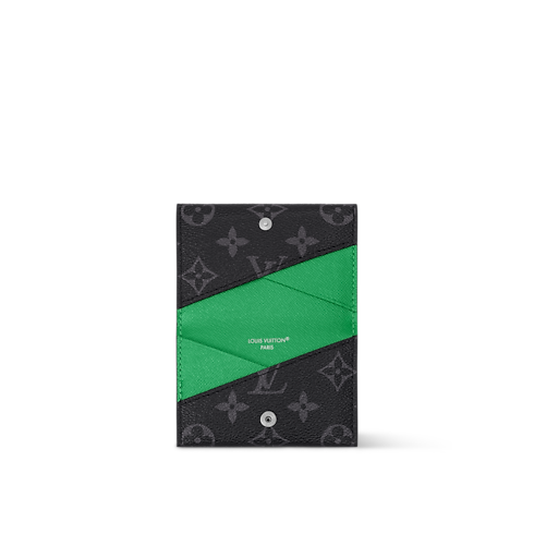 Slim Card Holder Monogram Eclipse in Bags and Small Leather Goods's Men Small Leather Goods Card Holders collections by Louis Vuitton (Product zoom)