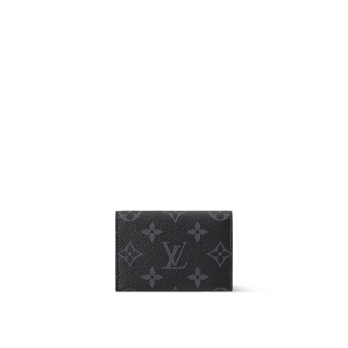Slim Card Holder Monogram Eclipse in Bags and Small Leather Goods's Men Small Leather Goods Card Holders collections by Louis Vuitton (Product zoom)