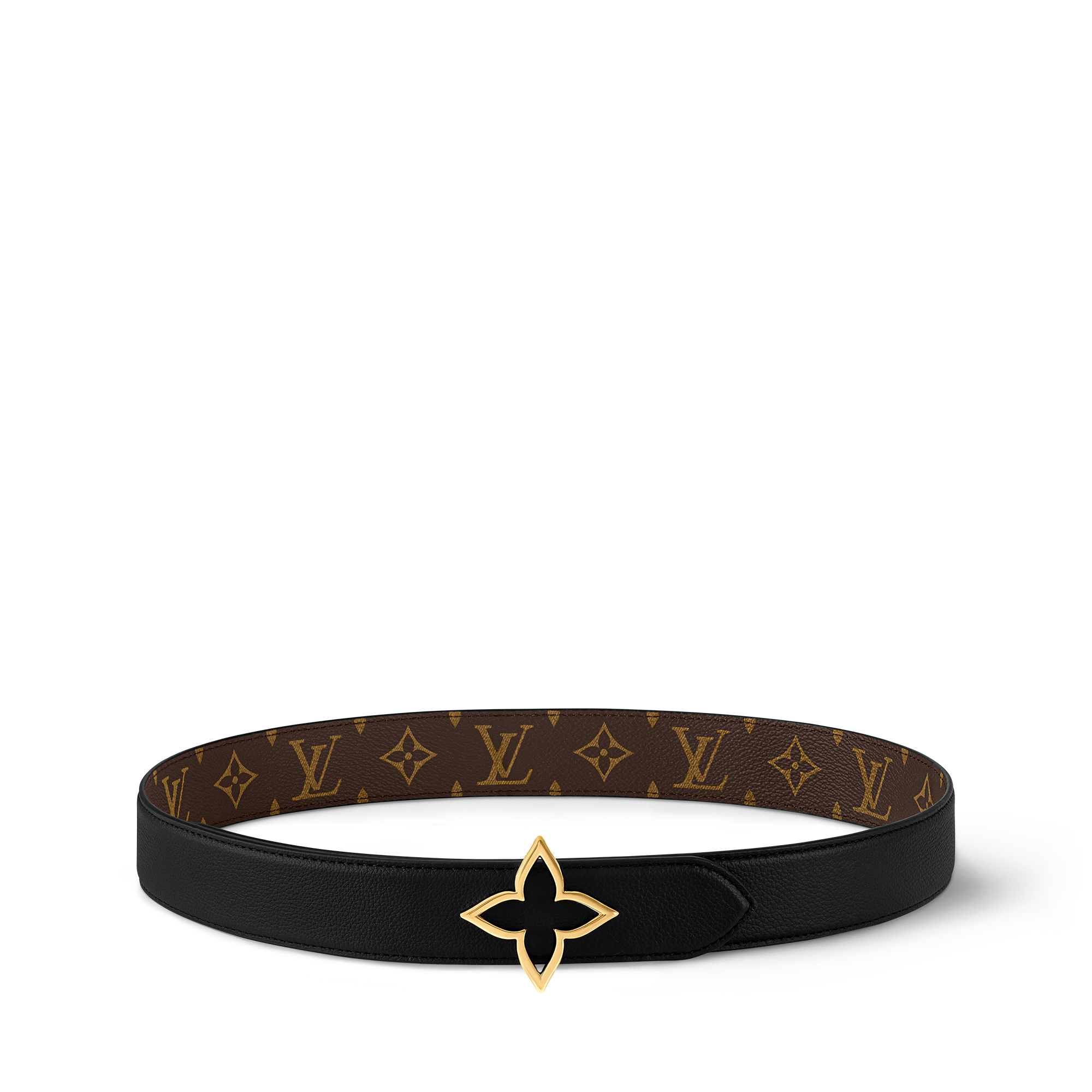 Slim Flower 35mm Reversible Belt Monogram in Women