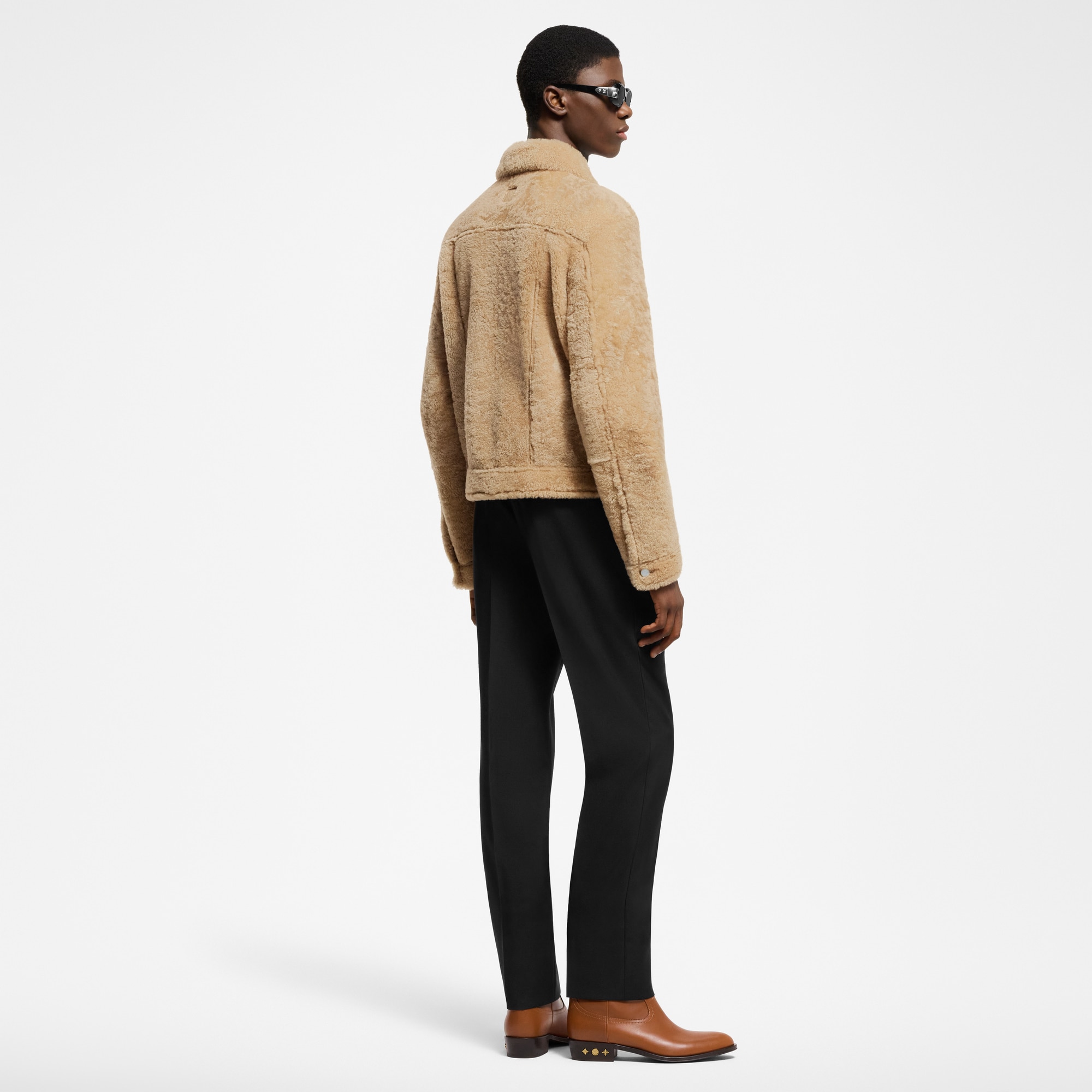 Slim Wool Evening Trousers  in Men