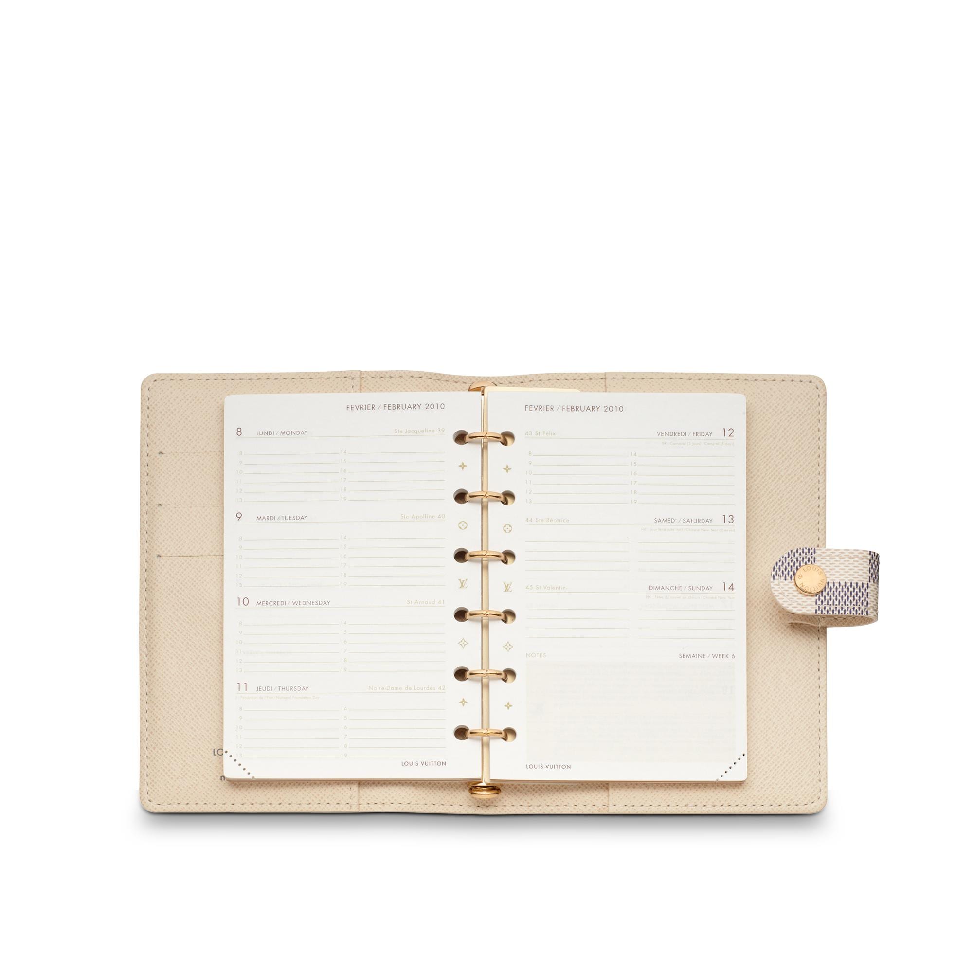 Small Ring Agenda Cover Damier Azur in Bags and Small Leather Goods