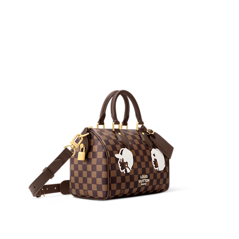 Speedy 25 Bandoulière Damier Ebene Canvas in Bags and Small Leather Goods's Men Bags Newness collections by Louis Vuitton (Product zoom)
