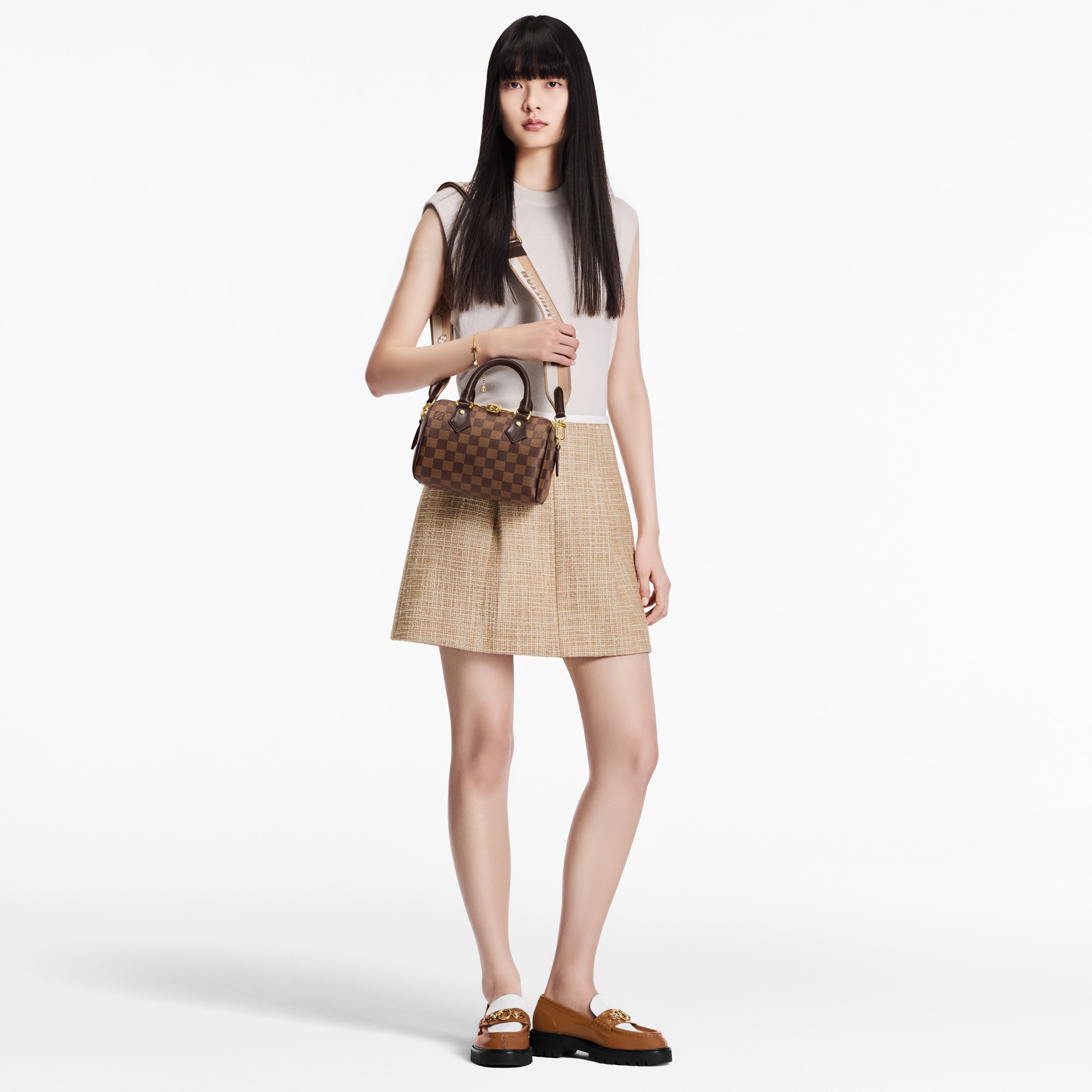 Speedy Bandoulière 20 Damier Ebene in Women