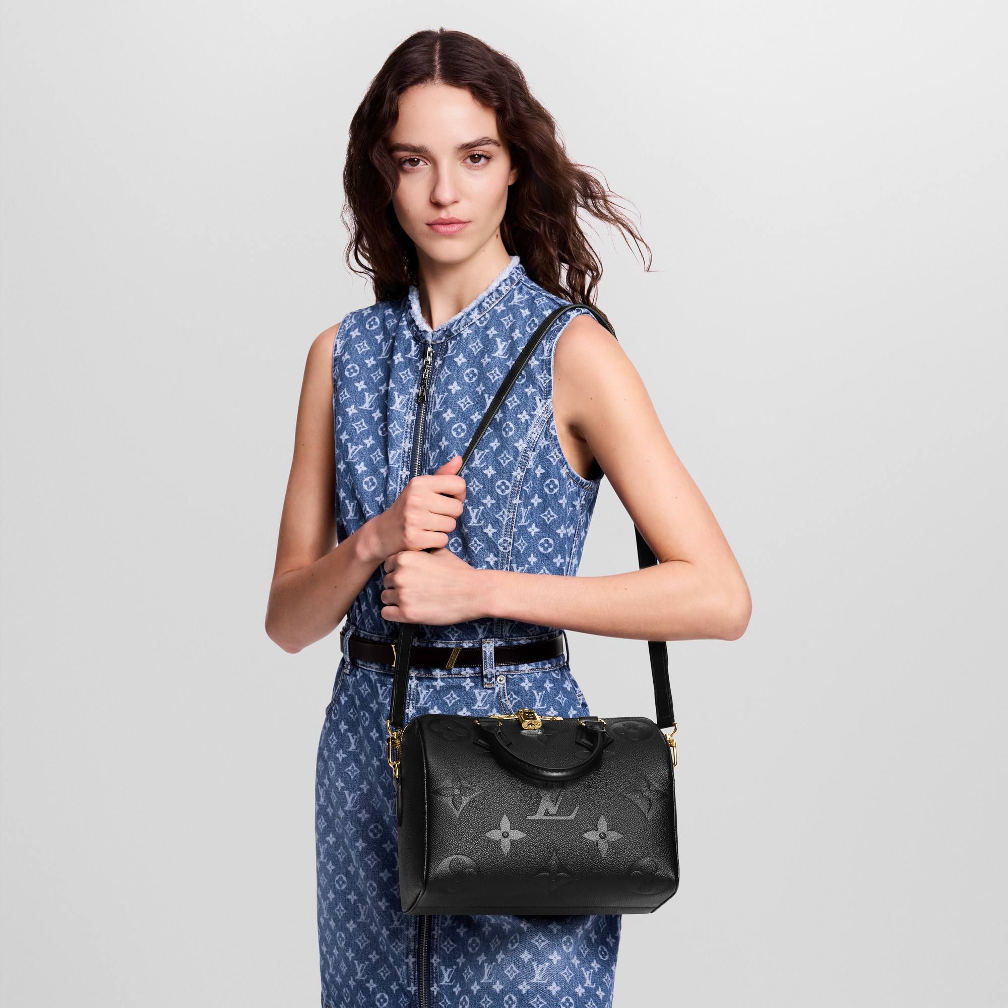 Speedy Bandoulière 25 Monogram Empreinte Leather in Women