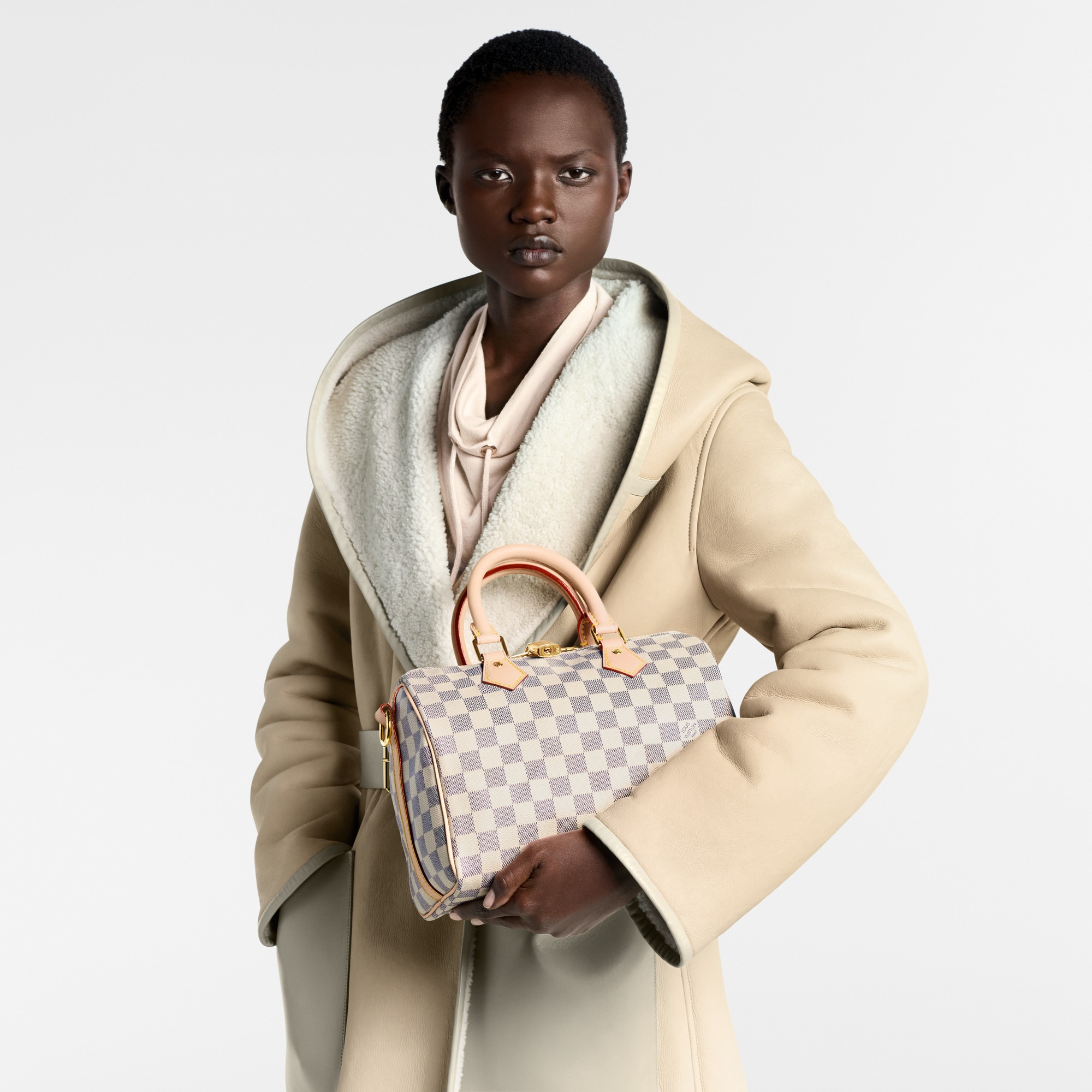Speedy Bandoulière 25 Damier Azur Canvas in Women