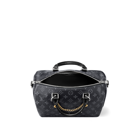 Speedy Soft 30 Monogram Eclipse in Bags and Small Leather Goods's Women Bags LV Icons collections by Louis Vuitton (Product zoom)