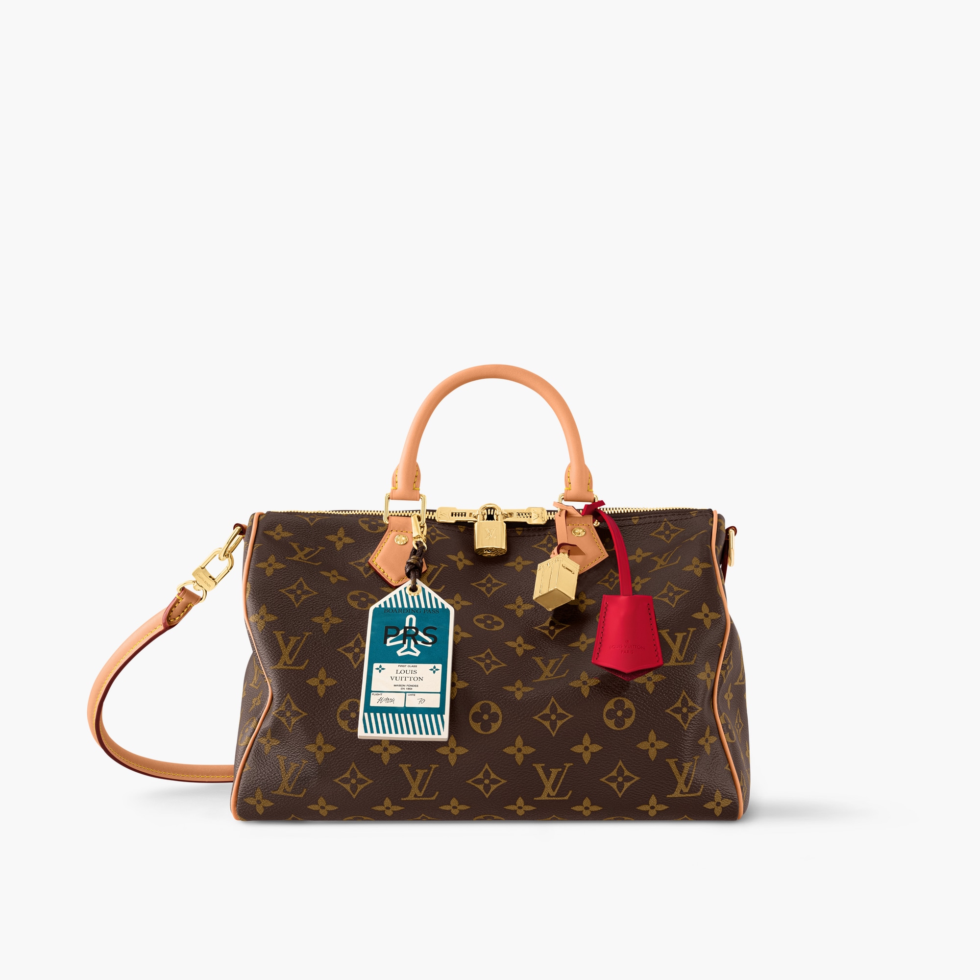 Speedy Soft 30 Crafty Monogram Handbags LOUIS VUITTON
