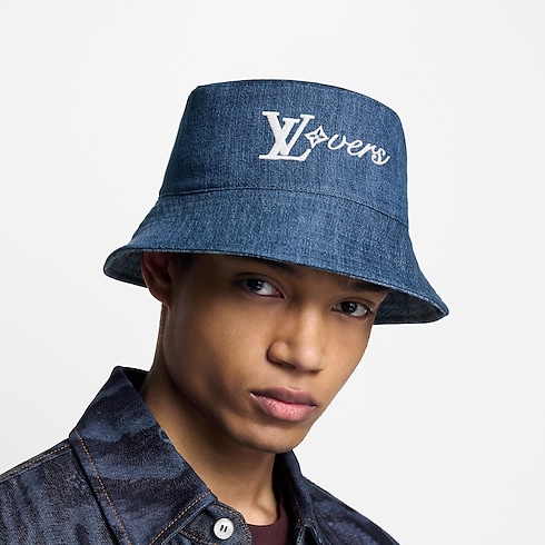 Splash Damier Bucket Hat . in Men's Accessories Hats, Beanies and Gloves collections by Louis Vuitton (Product zoom)