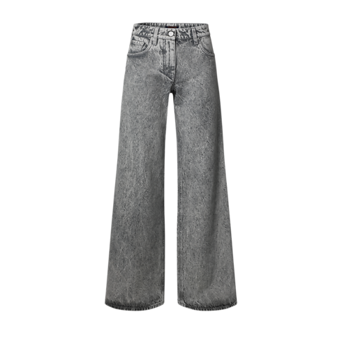 Stonewashed Flare Jeans in Women's Ready-to-Wear Pants and Shorts collections by Louis Vuitton (Product zoom)