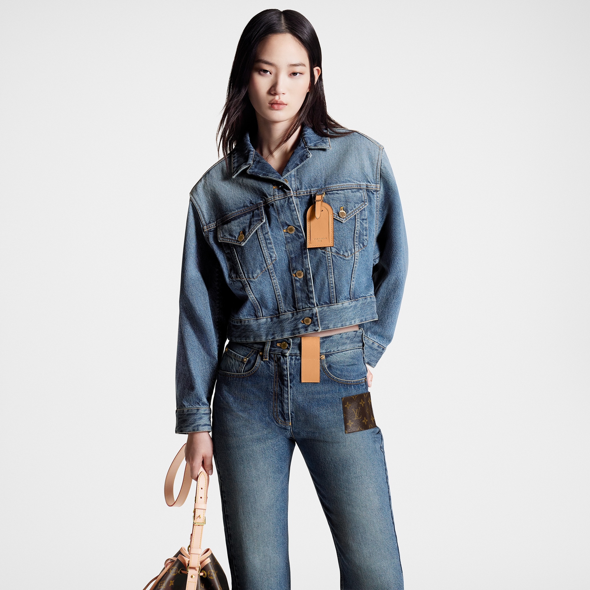 Stonewashed Trucker Jacket   in Women