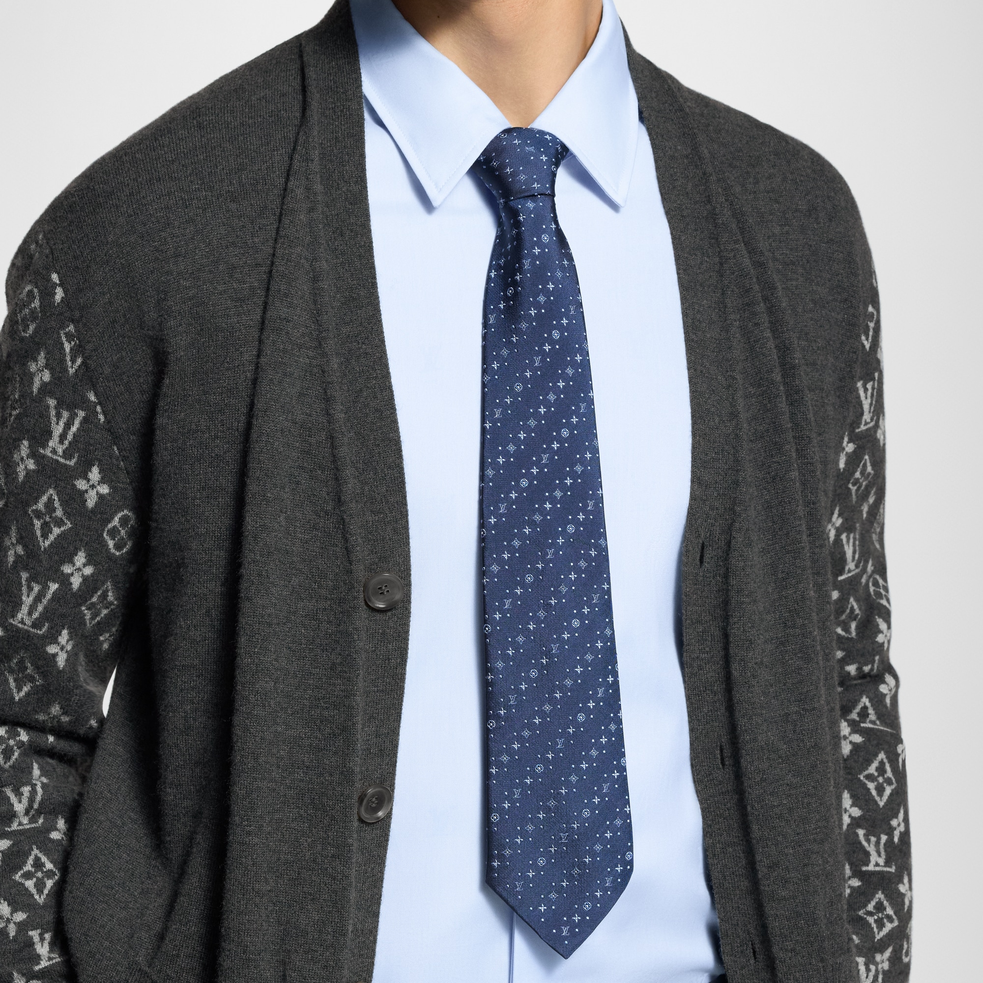 Stormy Monogram Tie . in Men