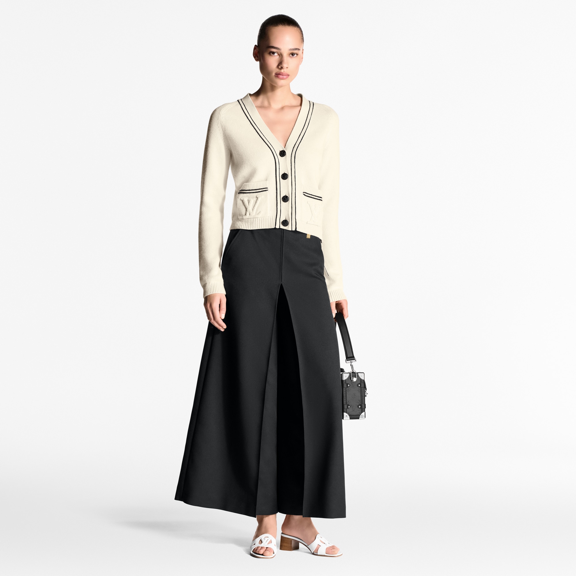 Stripe Accent Cardigan   in Women