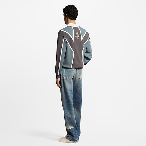 Sunfaded Effect Denim Skate Pants in Men's Ready-to-Wear Denim collections by Louis Vuitton (Product zoom)