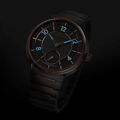 Tambour, Automatic, 40mm, Steel and Rose Gold in Watches's All Watches } collections by Louis Vuitton (Product zoom)