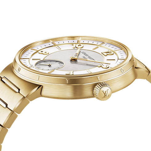 Tambour, Automatic, 40mm, Yellow gold in Watches's All Watches } collections by Louis Vuitton (Product zoom)