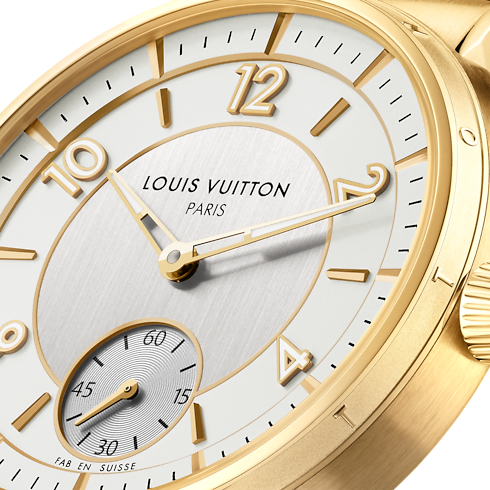 Tambour, Automatic, 40mm, Yellow gold in Watches's All Watches } collections by Louis Vuitton (Product zoom)