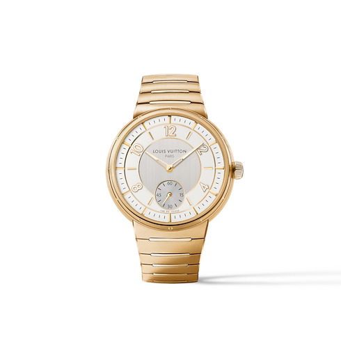 Tambour, Automatic, 40mm, Yellow gold in Watches's All Watches } collections by Louis Vuitton (Product zoom)