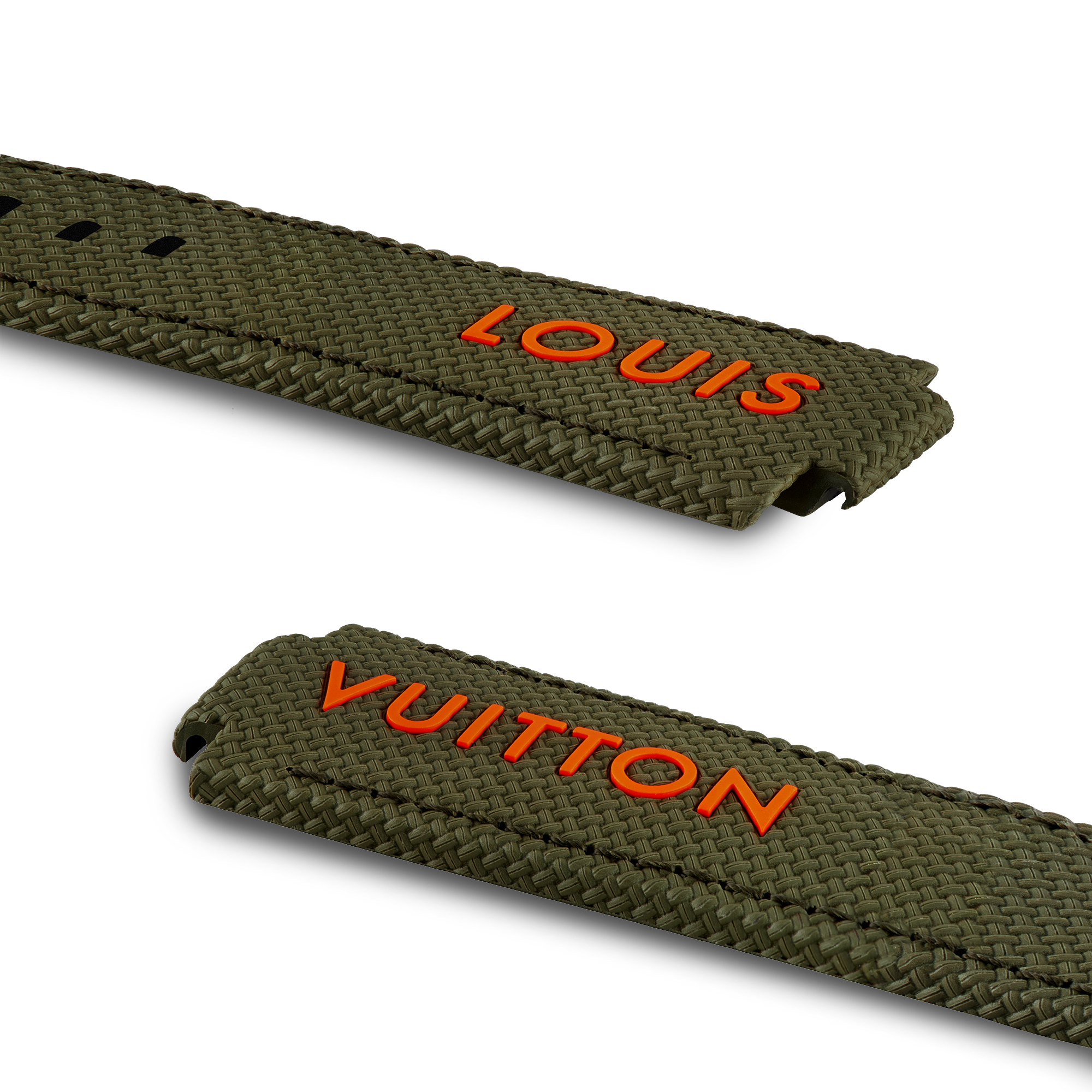 Tambour Louis Vuitton Rubber Strap  in Watches