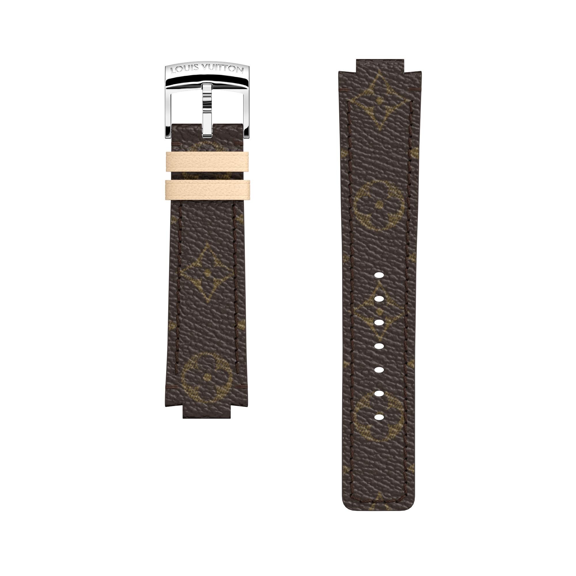 Tambour Monogram Canvas Strap  in Watches