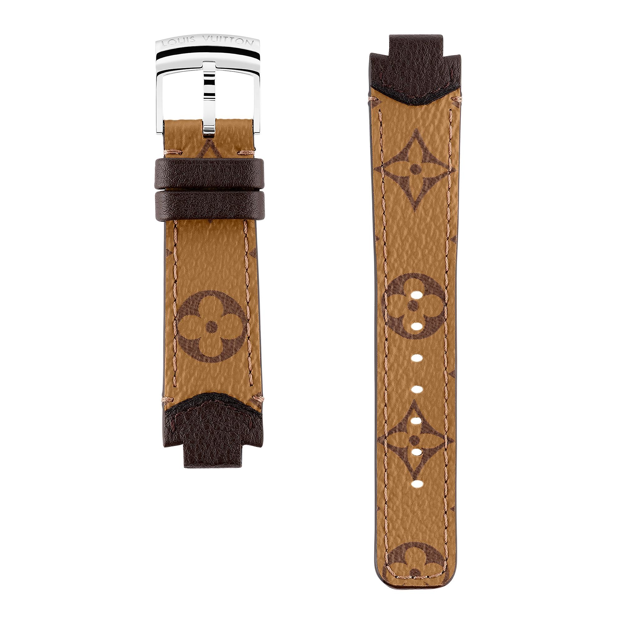 Tambour Monogram Canvas Strap Watches Collections LOUIS VUITTON