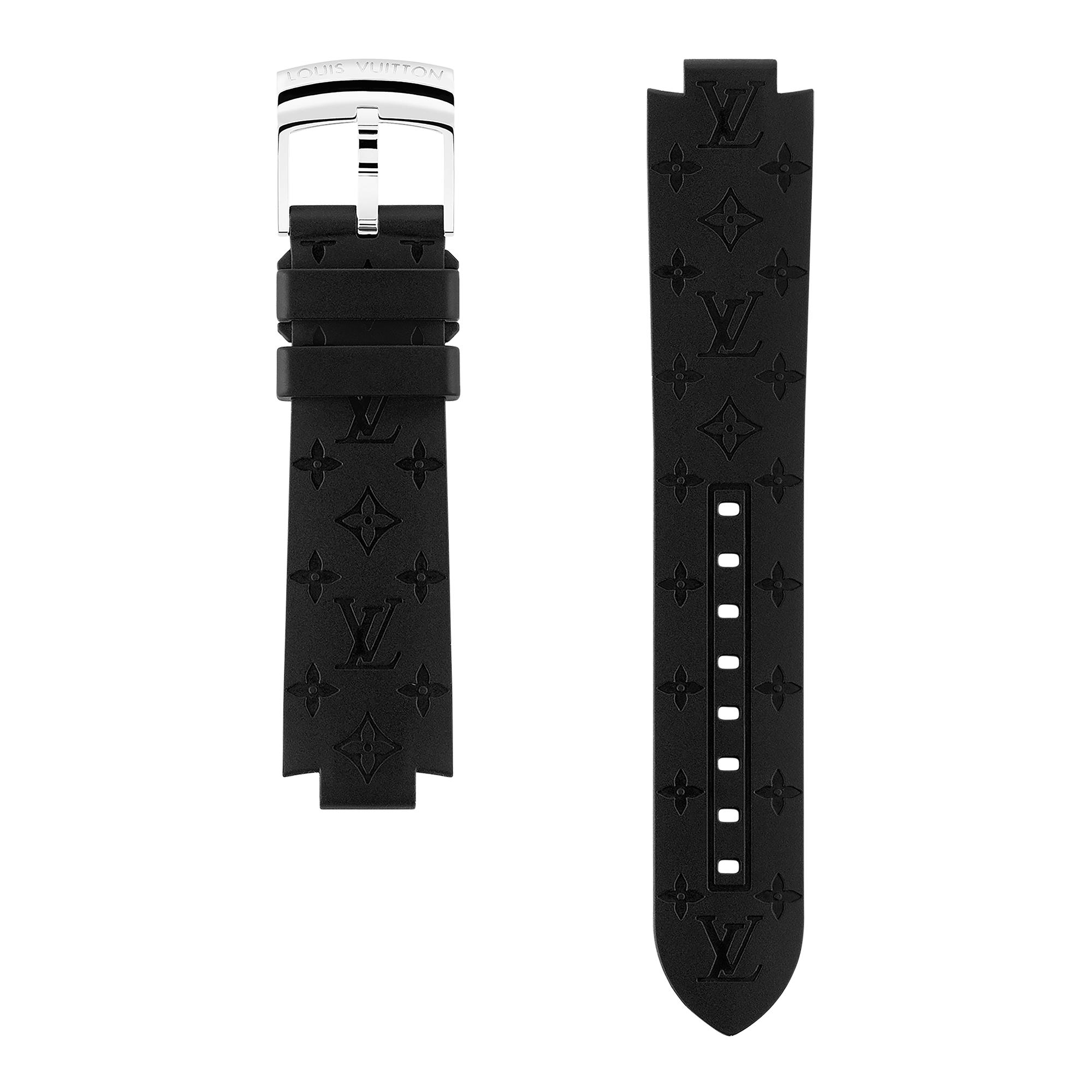 Tambour Monogram Rubber Strap  in Watches