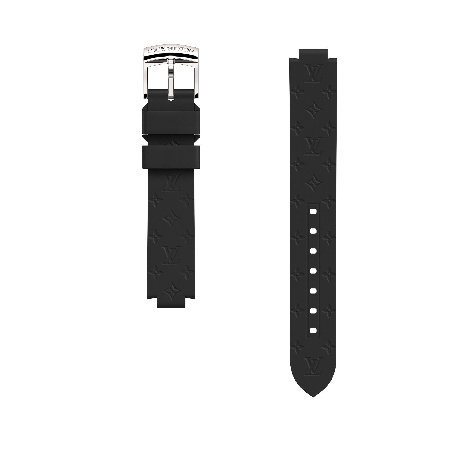 Tambour Monogram Rubber Strap  in Watches