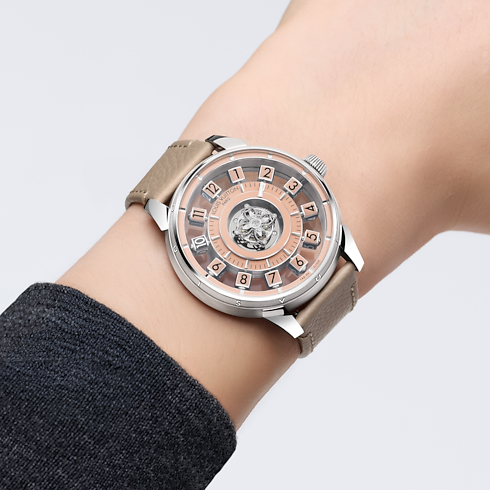 Tambour Spin Time Air Flying Tourbillon, Automatic, 42.5mm, Platinum in Watches's All Watches } collections by Louis Vuitton (Product zoom)