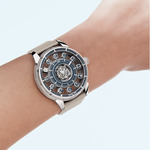 Tambour Spin Time Air Flying Tourbillon, Automatic, 42.5mm, White gold other view