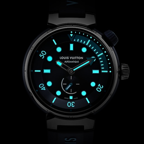 Tambour Street Diver, automatic, 44mm, steel in Watches's All Watches } collections by Louis Vuitton (Product zoom)