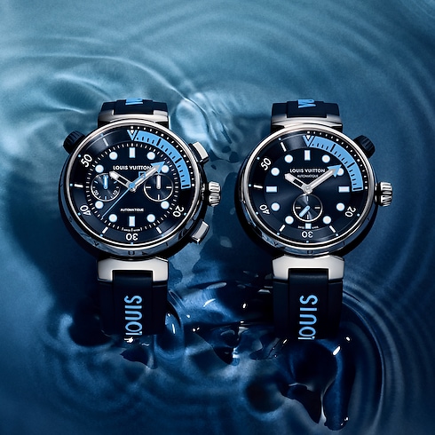 Tambour Street Diver, automatic, 44mm, steel in Watches's All Watches } collections by Louis Vuitton (Product zoom)