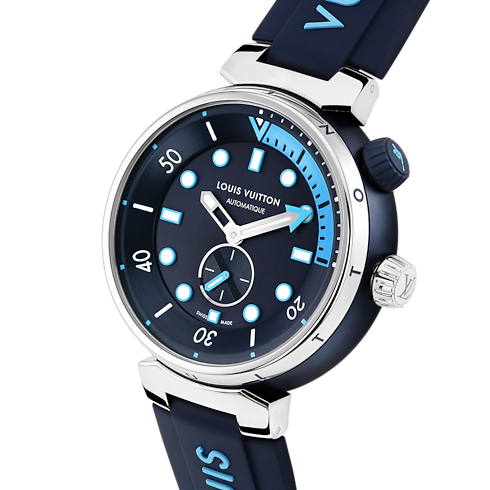Tambour Street Diver, automatic, 44mm, steel in Watches's All Watches } collections by Louis Vuitton (Product zoom)