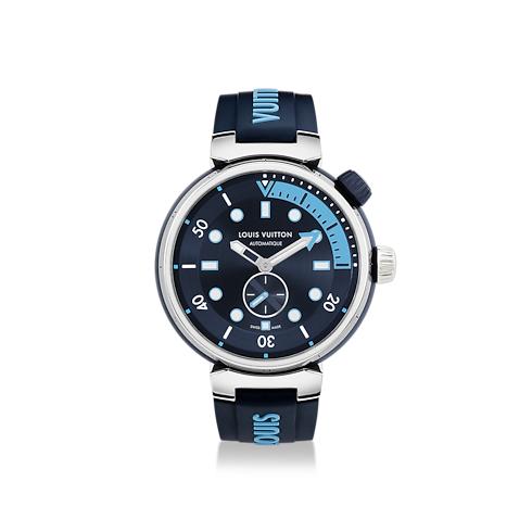 Tambour Street Diver, automatic, 44mm, steel in Watches's All Watches } collections by Louis Vuitton (Product zoom)
