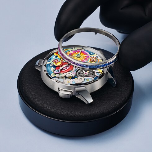 Tambour Taiko Arty Automata, Automatic, 42mm, White Gold in Watches's All Watches } collections by Louis Vuitton