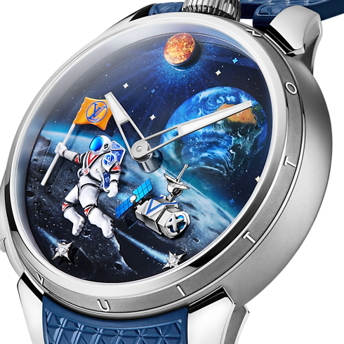 Tambour Taiko Galactique, Manual, 46.7mm, Titanium and White Gold in Watches's All Watches } collections by Louis Vuitton (Product zoom)