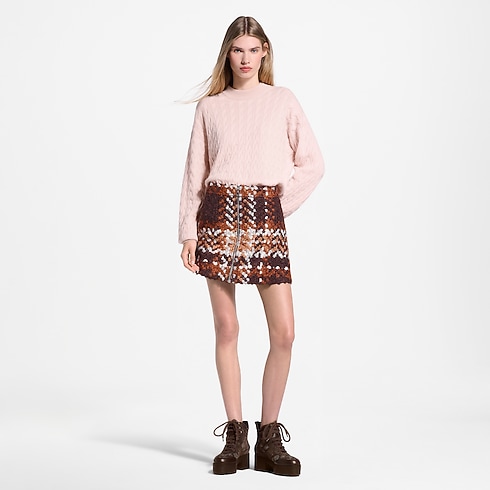 Tartan Tweed Mini Skirt in Women's Ready-to-Wear New In Ready-to-Wear collections by Louis Vuitton (Product zoom)