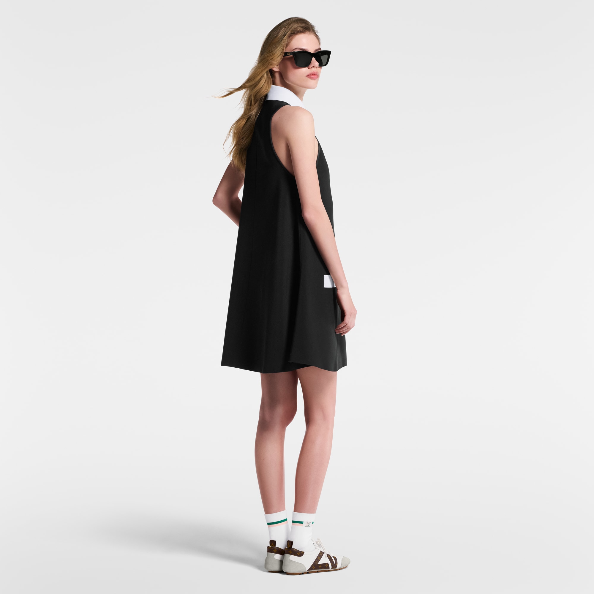 Technical Gabardine Polo Dress  in Women